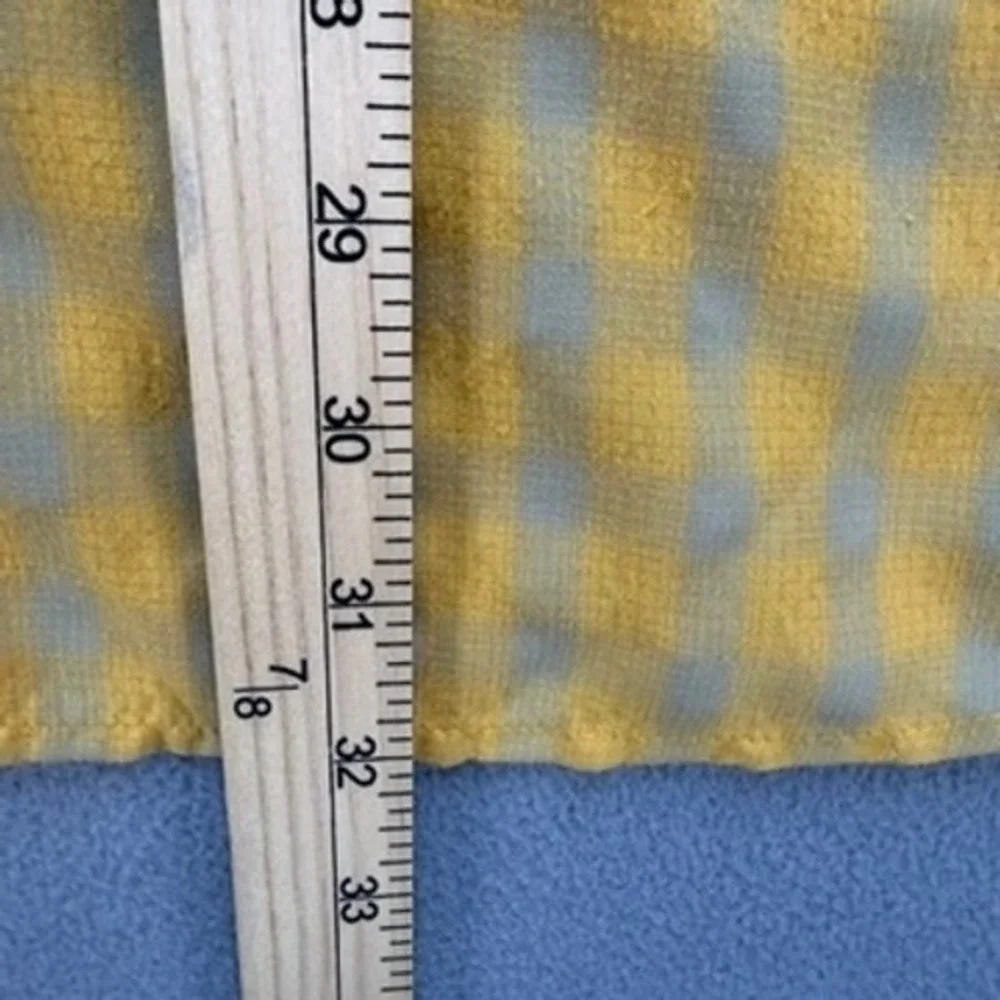 The North Face Button Down Mens XL Yellow Gingham AH6S Short Sleeve Hiking Shirt